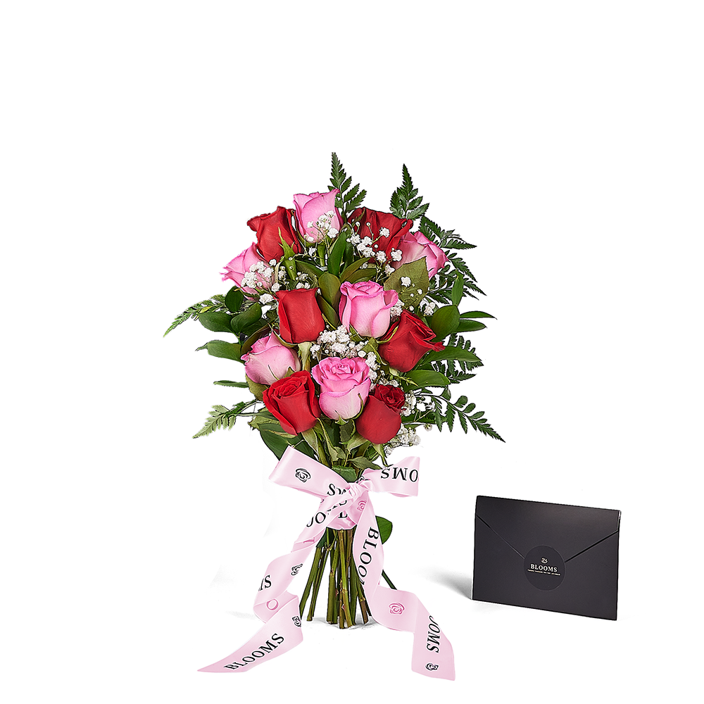 Mother’s Day 12 Stem Red & Pink Bouquet, rose gift, rose, mothers day gift, mothers day, Connecticut delivery