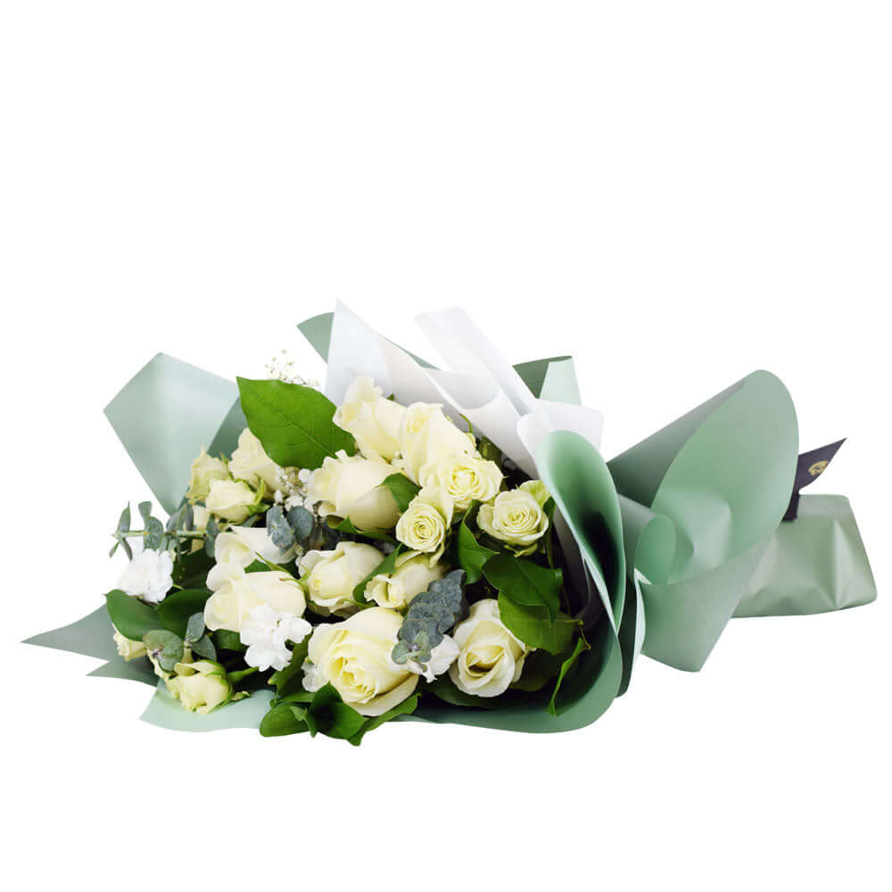 Parisian Whisper Tea Rose Bouquet - Connecticut Rose Bouquet - Connecticut Delivery