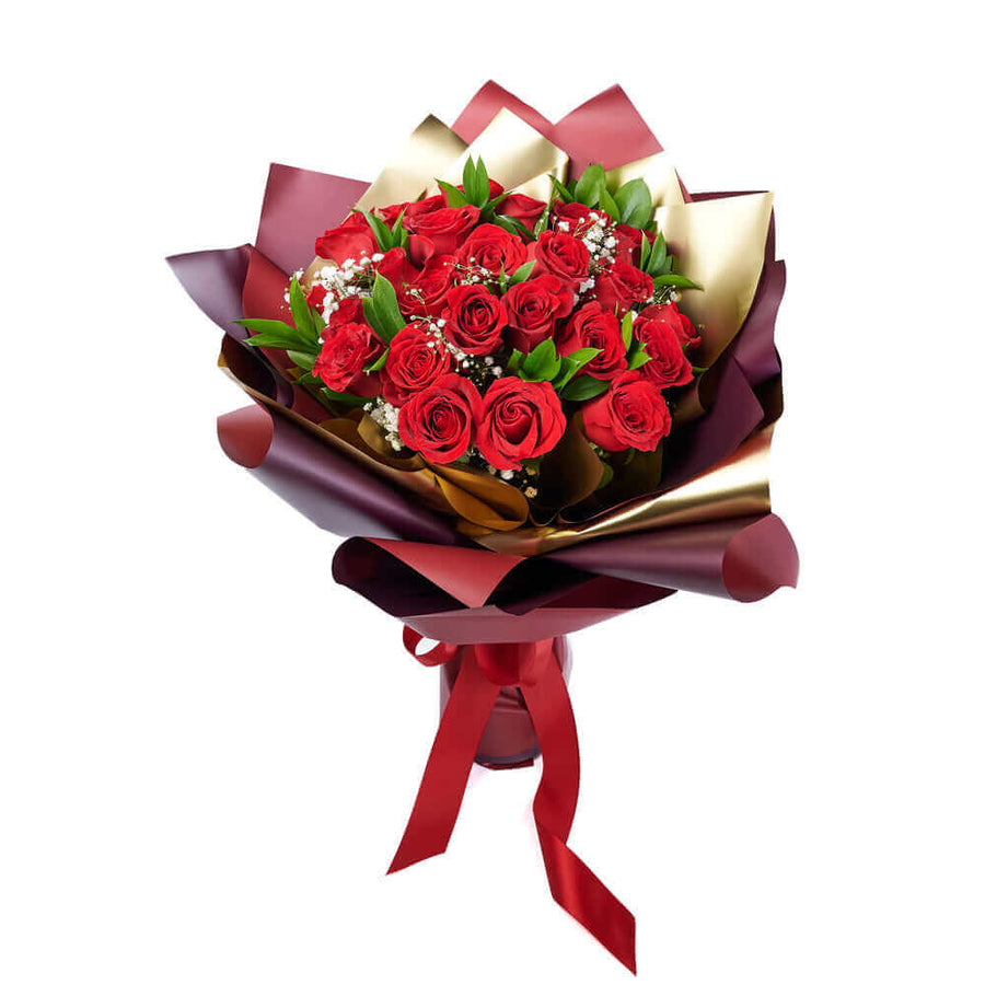 Valentine's Day 24 Red Roses Bouquet, roses, Valentine's day gifts, Connecticut Flower Delivery