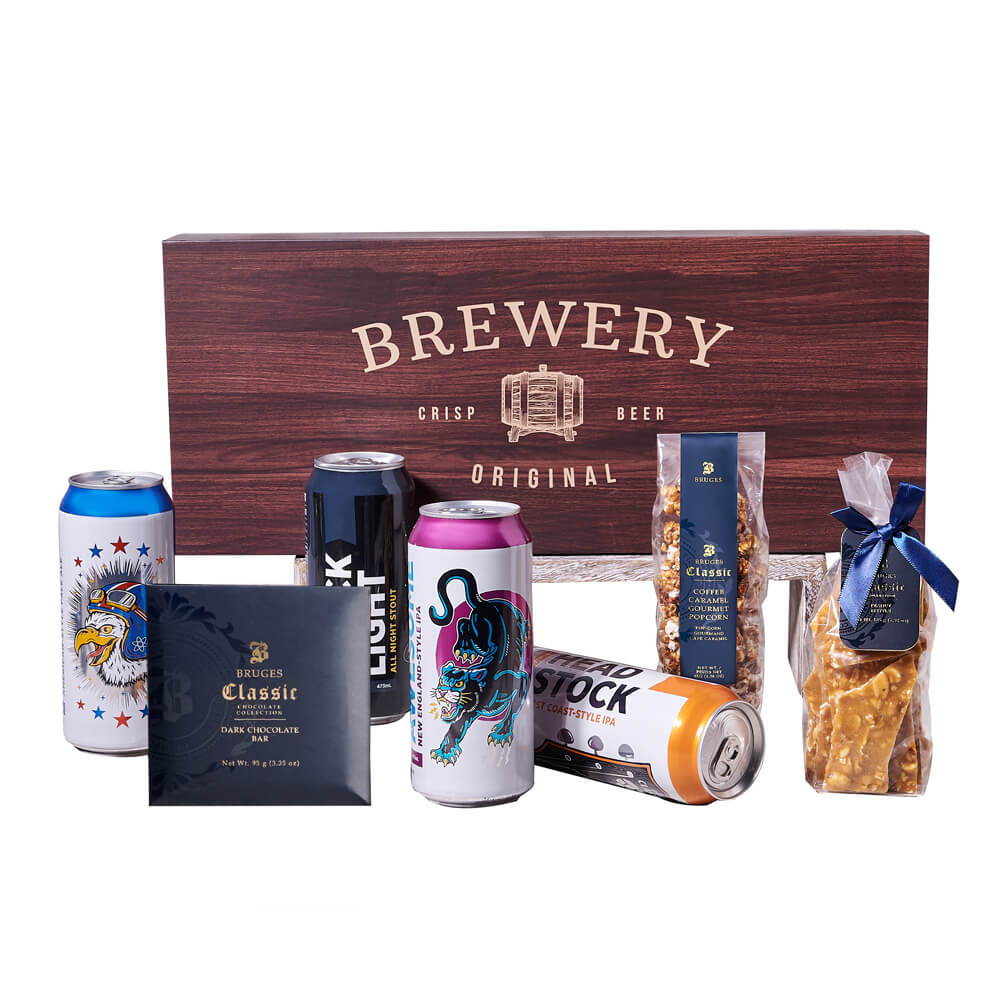 Craft Beer and Coffee Popcorn Box – how the gift is presented