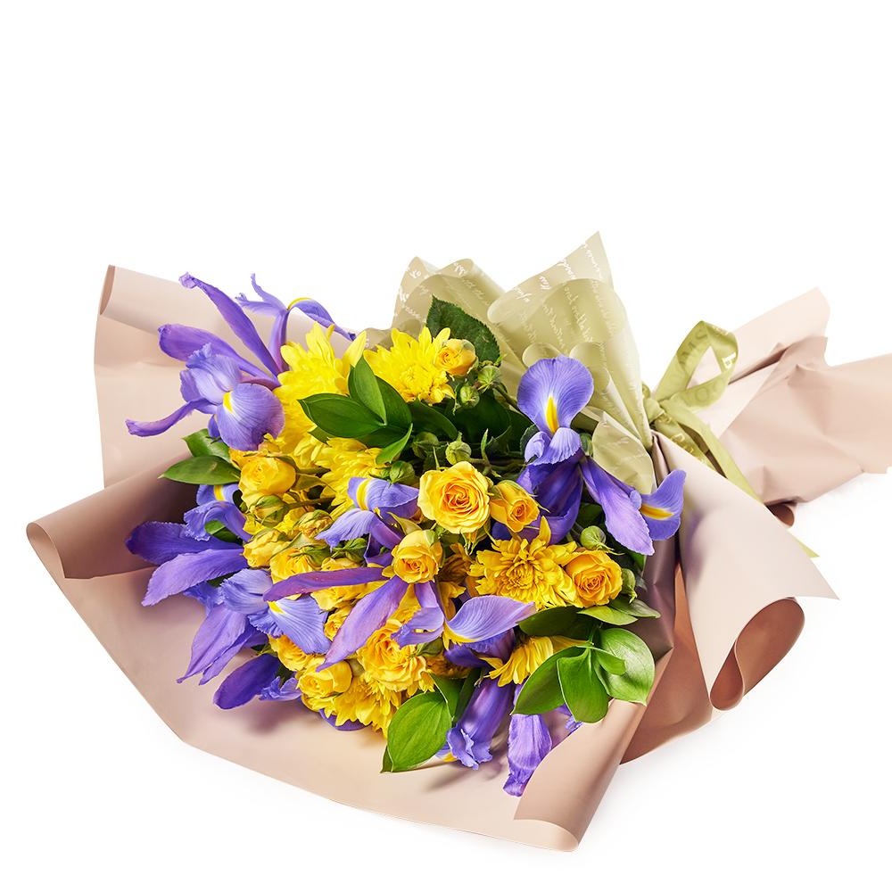 Luminous Lavender Iris Bouquet - Flower Gift - Connecticut Delivery