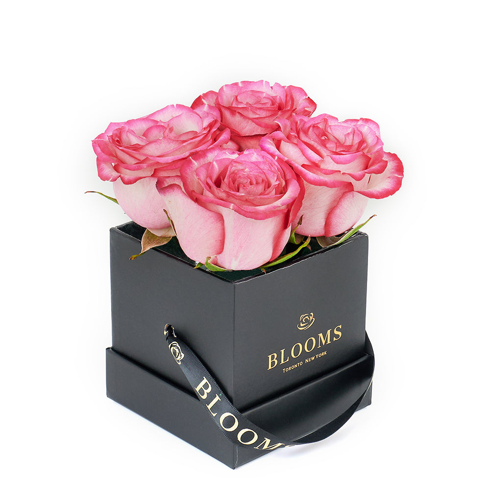 Mother's Day Demure Pink Rose Gift - Roses Hat Box - Connecticut Delivery