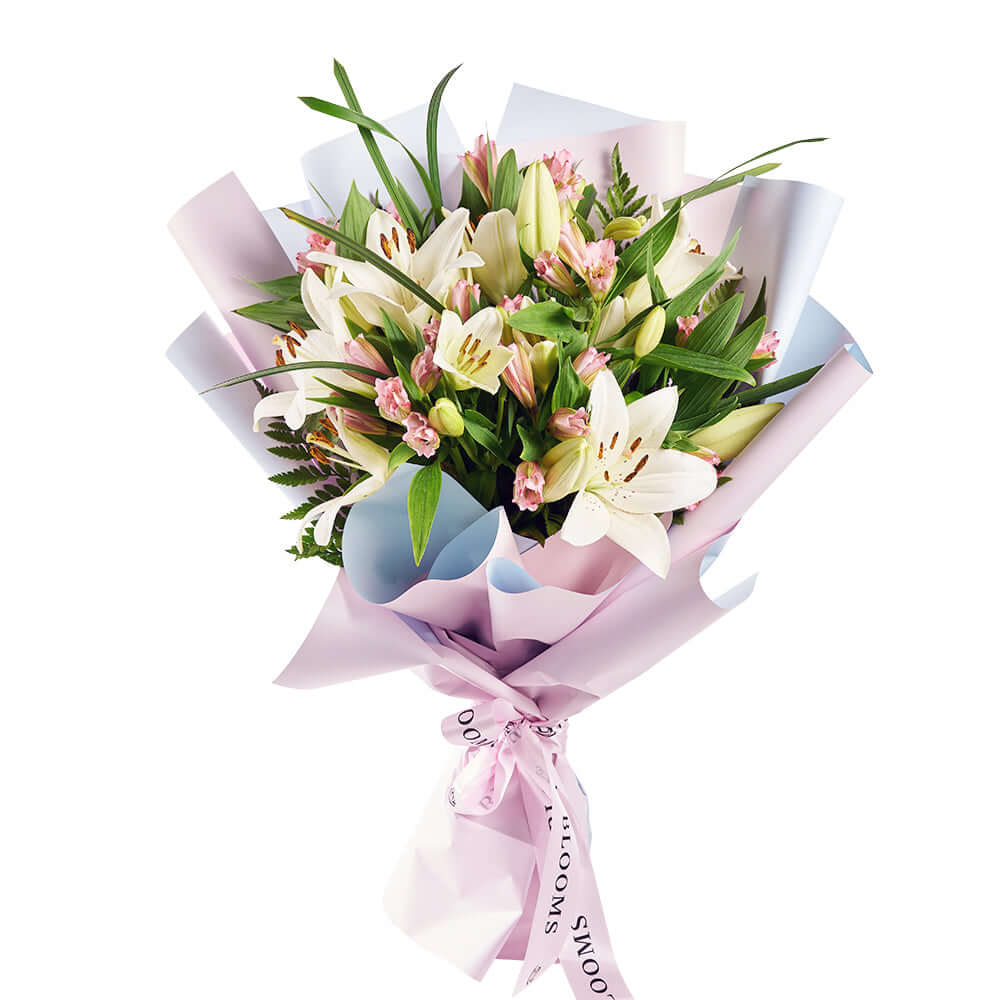Summer Splash Lily Bouquet from Connecticut Blooms - Flower Gift - Connecticut Delivery.