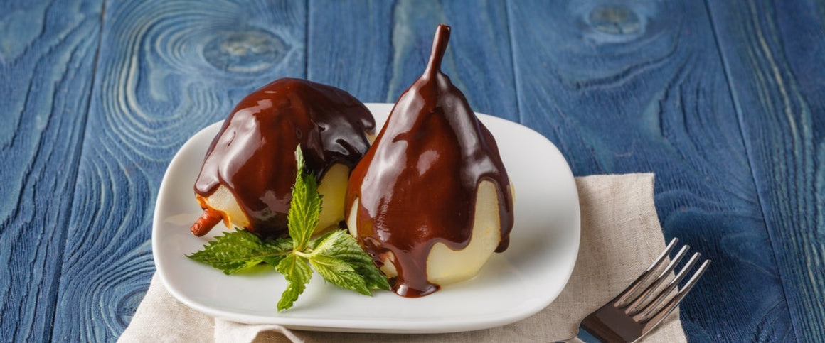 Chocolate Dipped Pears