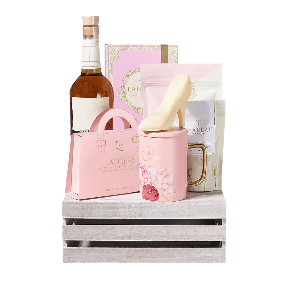 Liquor &amp; Perfect Pink Chocolate Crate