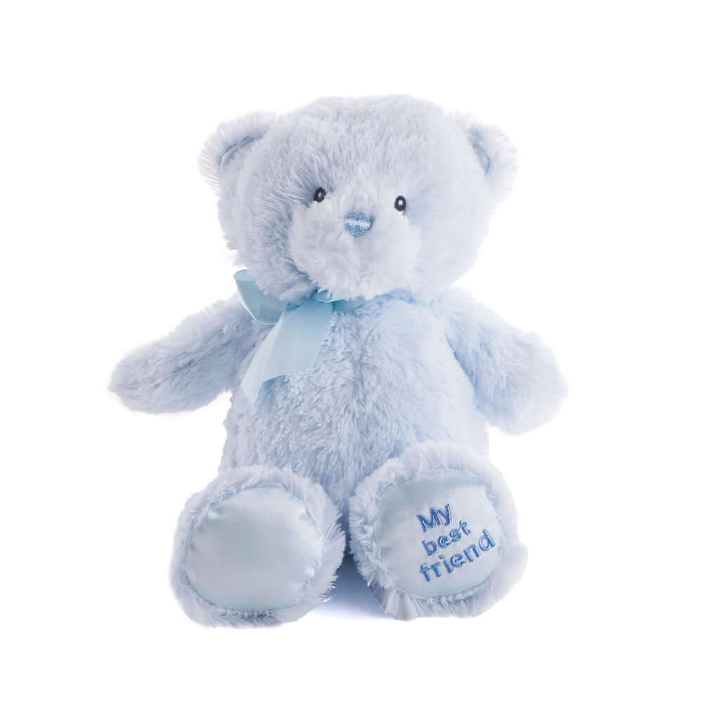 Blue Plush Bear for Newborn – how the gift is presented