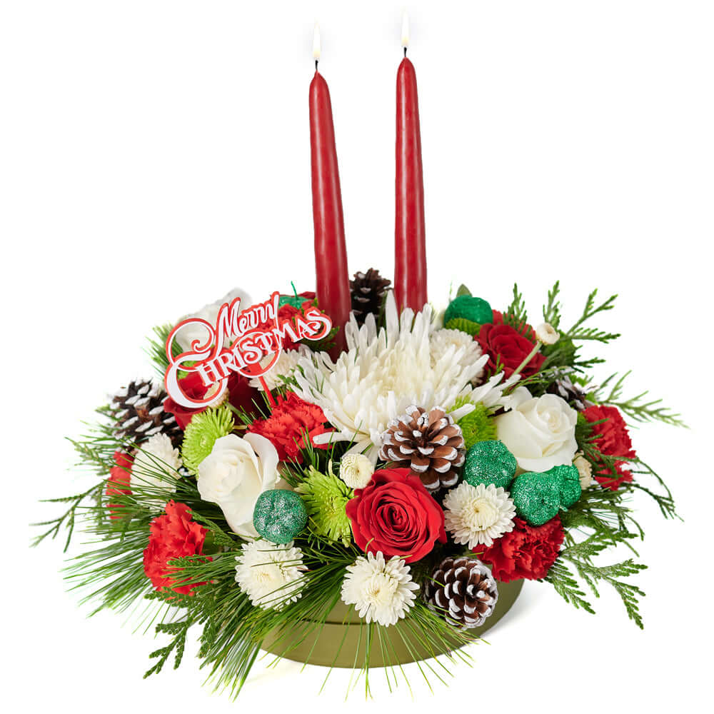Mixed Flower Box, Set 23992-2021, Floral Gift, Floral Gift Box, holiday, christmas, holiday floral delivery, delivery holiday floral, Christmas flower box Connecticut, Connecticut christmas flower box, Connecticut