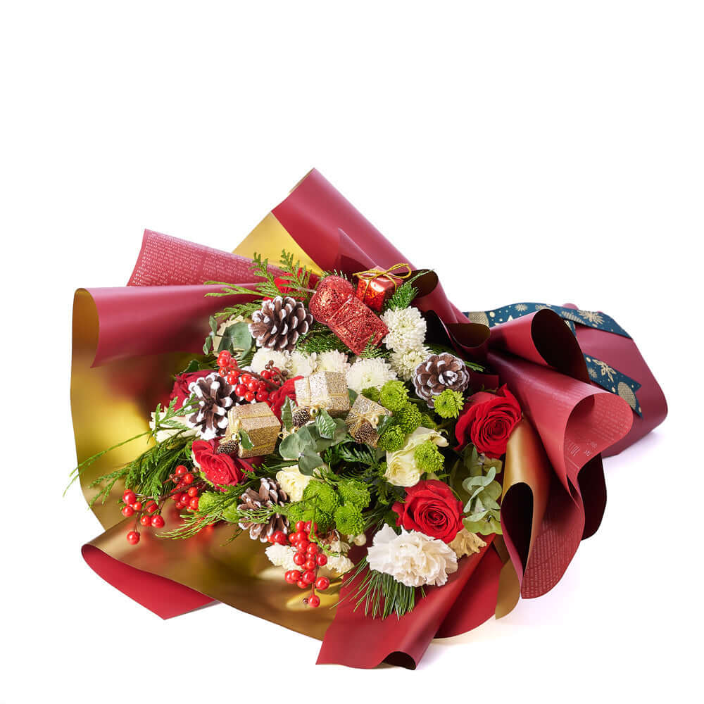 Mixed floral bouquet, Mixed flower arrangement, Mixed Flower Bouquet, Flower Bouquet, Floral Gift, Floral Arrangement, holiday, christmas, Mixed Roses Bouquet, Rose, Rose Arrangement, Rose Bouquet, Set 24017-2021, holiday rose delivery, delivery holiday rose, christmas bouquet Connecticut , Connecticut christmas bouquet, Connecticut
