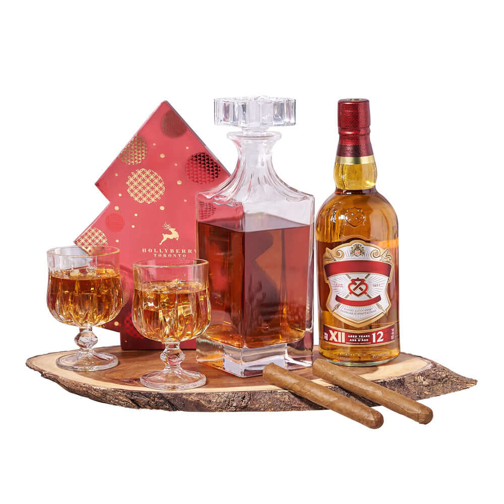Joyous Decanter &amp; Liquor Gift Set, liquor gift basket. liquor gift, liquor, christmas gift basket, christmas gift, christmas, holiday gift basket, holiday gift, holiday