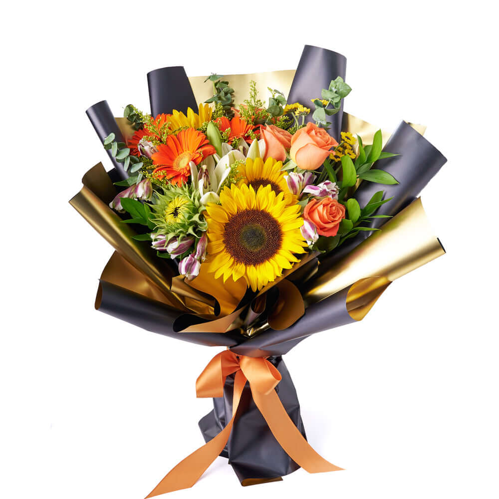 Let Your Life Shine Sunflower Bouquet - Connecticut Blooms - Connecticut flower delivery