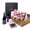 Lush Rose & Orchid Box Gift Set, rose gift baskets, gourmet gifts, gifts, roses, wine gifts. Connecticut Delivery