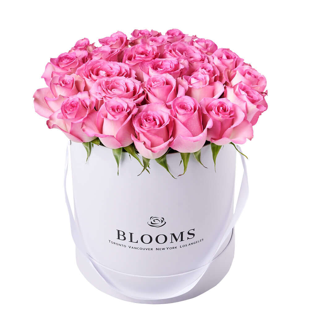 Luxe Pink Rose Gift Box, gift baskets, floral gifts, mother's day gifts. Connecticut Delivery
