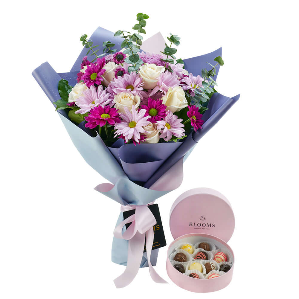 Mixed Lavender Floral Gift Set - Flower Gift - Connecticut Delivery