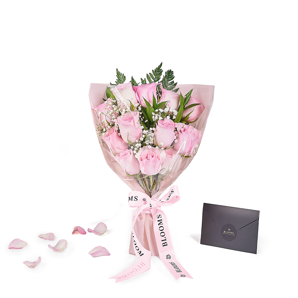 Mother's Day 12 Stem Pink Rose Bouquet with Box, rose gift, rose, mothers day gift, mothers day, Connecticut delivery