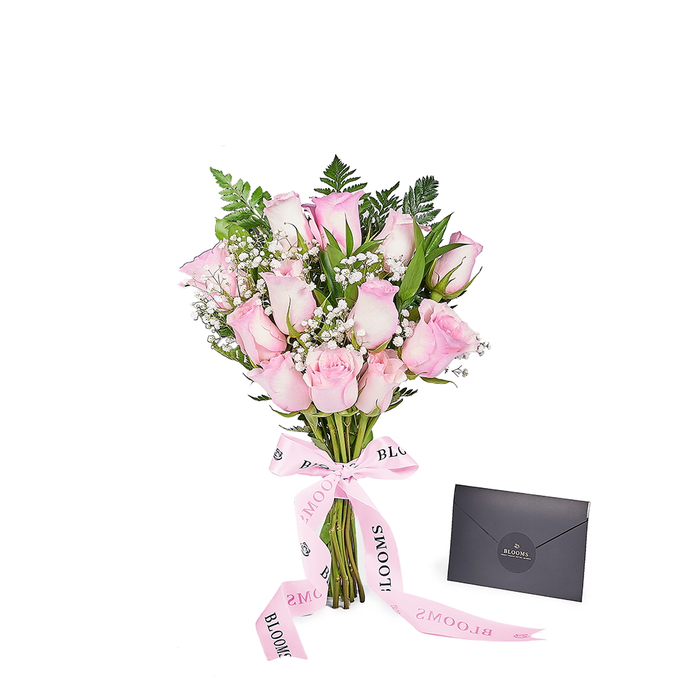 Mother’s Day 12 Stem Pink Rose Bouquet with Box, rose gift, rose, mothers day gift, mothers day, Connecticut delivery