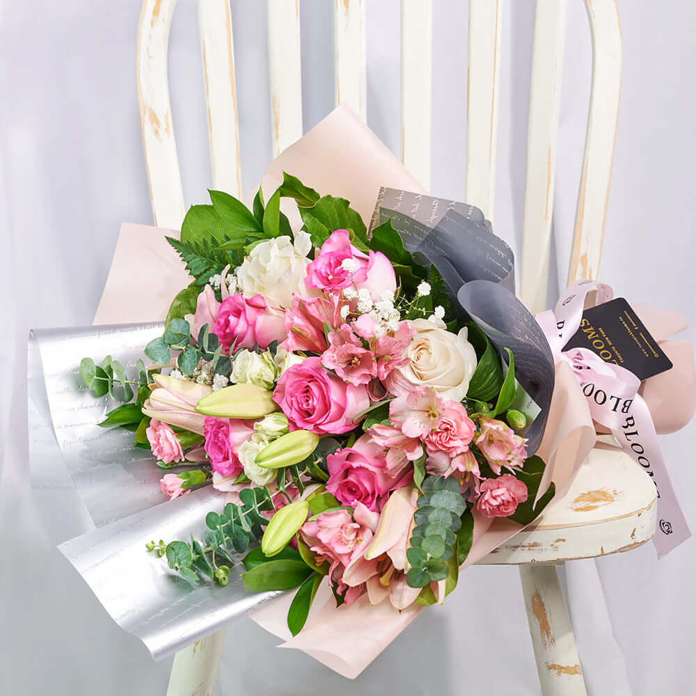 Pastel Dreams 12 Stem Mixed Rose Mother's Day Edition - Mother's Day - Rose Bouquet Gift - Connecticut Delivery