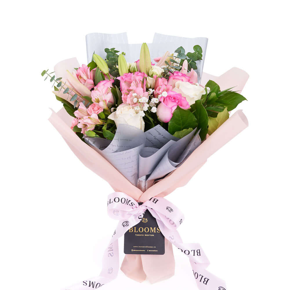 Pastel Dreams 12 Stem Mixed Rose Mother's Day Edition - Mother's Day - Rose Bouquet Gift - Connecticut Delivery