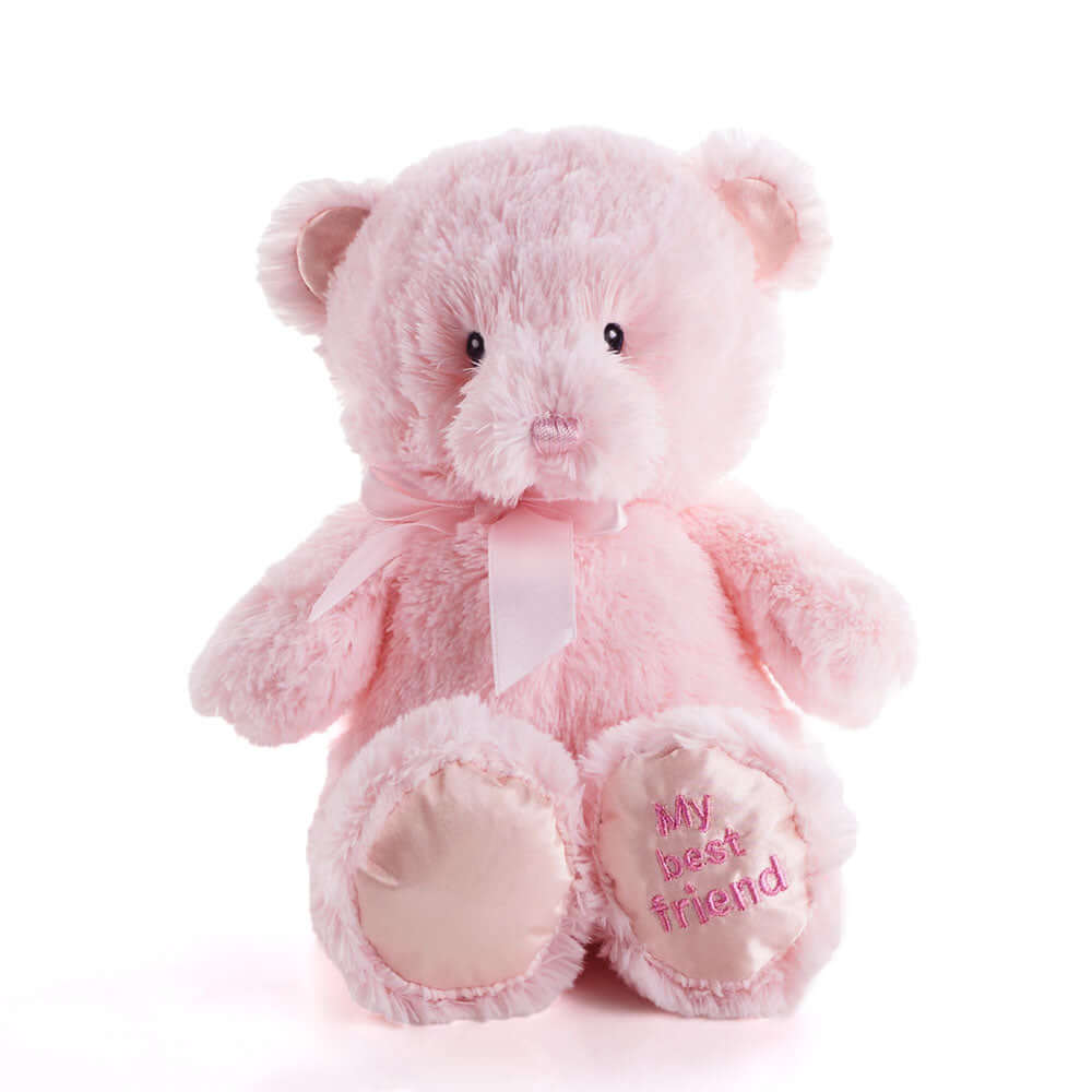 Pink Best Friend Baby Plush Bear, Baby Toys, Baby Gifts, Baby Plushies, Plushie Gifts, Connecticut Delivery