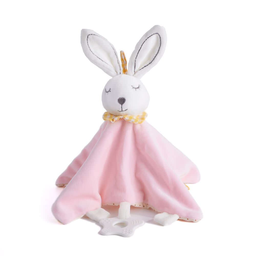 Bunny Blanket with Teething Ring – how the gift is presented