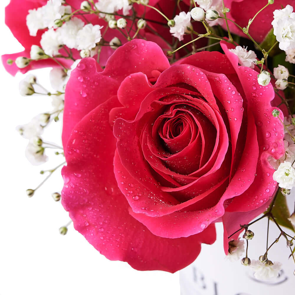Tender Pink Rose Gift, gift baskets, floral gifts, mother's day gifts
