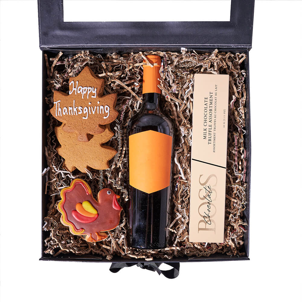 Thanksgiving Wine &amp; Dessert Box, wine gift, wine, thanksgiving gift, thanksgiving, gourmet gift, gourmet