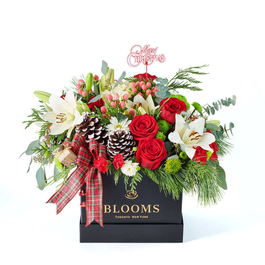 christmas, holiday, flowers, Mixed flower arrangement, Mixed Floral Arrangement, Mix Floral Arrangement, Flower Arrangement, Floral Gift, Floral Arrangement, Set 24021-2021, holiday arrangement delivery, delivery holiday arrangement, christmas flower box Connecticut, Connecticut christmas flower box, Connecticut Delivery
