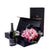 Valentine's Day 12 Stem Pink Rose Bouquet With Box & Champagne