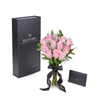 Valentine's Day 12 Stem Pink Rose Bouquet With Designer Box, Connecticut Flower Delivery, Valentine's Day gifts, rose gifts, pink roses.