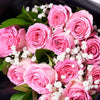 Valentine's Day 12 Stem Pink Rose Bouquet With Designer Box, Connecticut Flower Delivery, Valentine's Day gifts, rose gifts, pink roses.