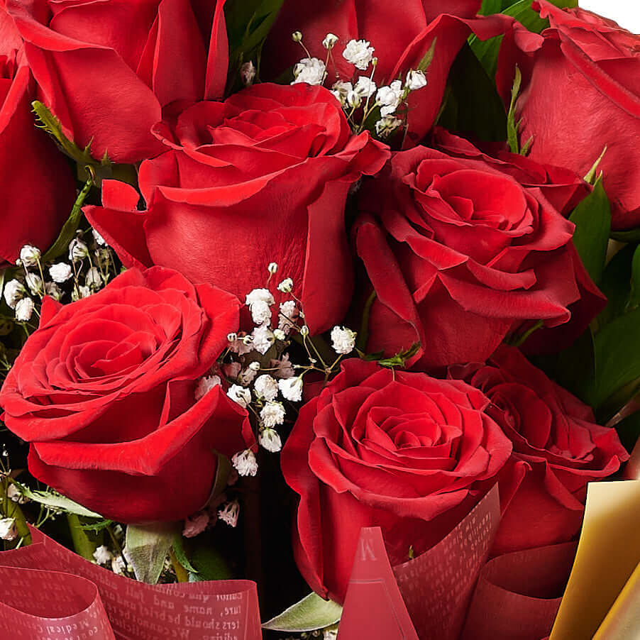 Valentine's Day 12 Stem Red Rose Bouquet With Box & Wine, roses, wine, Valentine's day gifts, Connecticut Flower Delivery