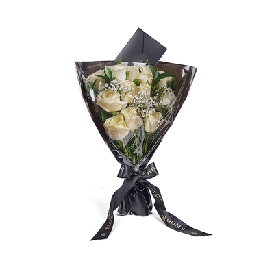 Valentine's Day 12 Stem White Rose Bouquet, Connecticut Same Day Flower Delivery, Valentine's Day gifts, roses