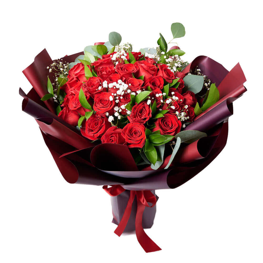 Valentine's Day 36 Red Roses Bouquet from Connecticut Blooms, give your sweetheart the gift they have been waiting for this Valentine's Day.