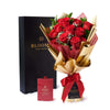 Valentine’s Day Dozen Red Rose Bouquet With Box & Chocolate, Valentine's Day gifts, roses, Connecticut Flower Delivery