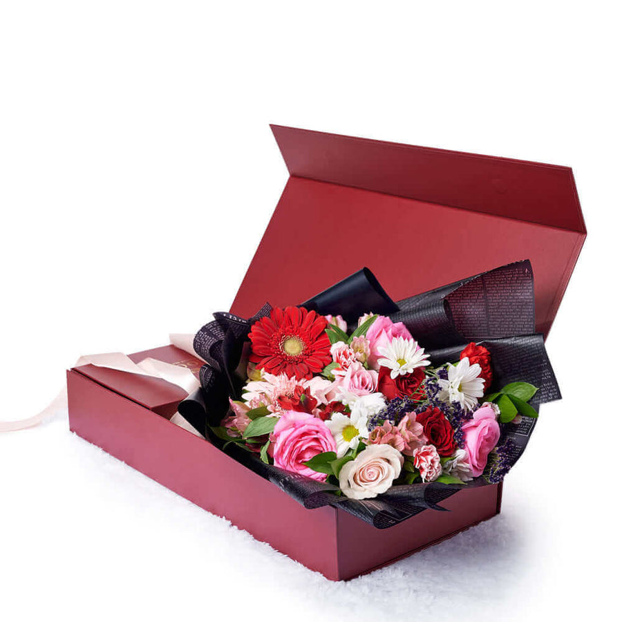 Valentine's Day Seasonal Bouquet & Box, Connecticut Flower Delivery, Valentine's Day gifts