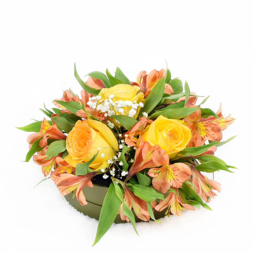 Autumnal Sunset Arrangement - Connecticut Delivery