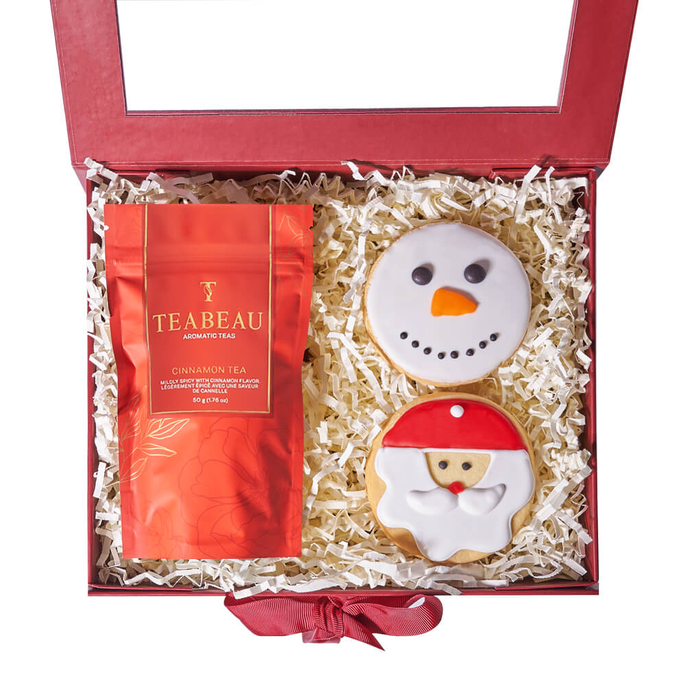 Christmas Cookie &amp; Tea Box, tea gift, tea, cookie gift, cookie, christmas gift, christmas, holiday gift, holiday