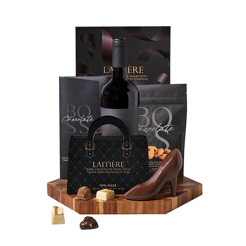 Dark Chocolate & Wine Gift Board