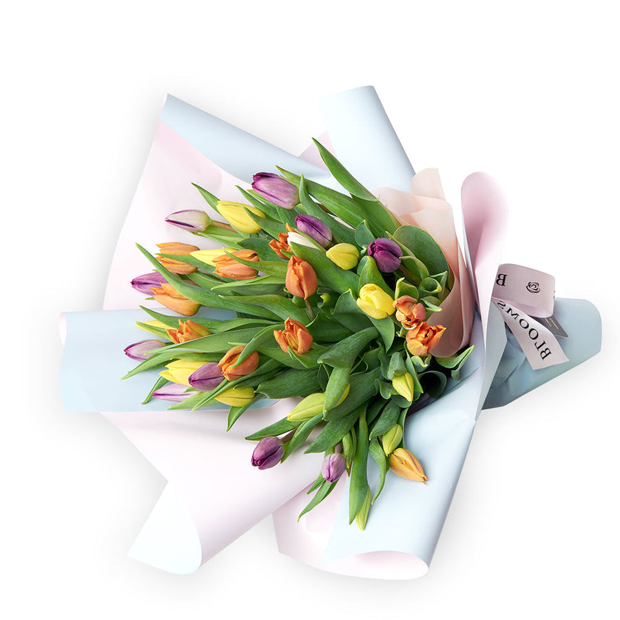 Encapsulated Elegance Tulip Bouquet - Flower Gift - Connecticut Delivery