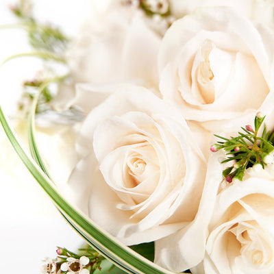 Exceptional White Rose Arrangement – Rose Gifts – Connecticut delivery