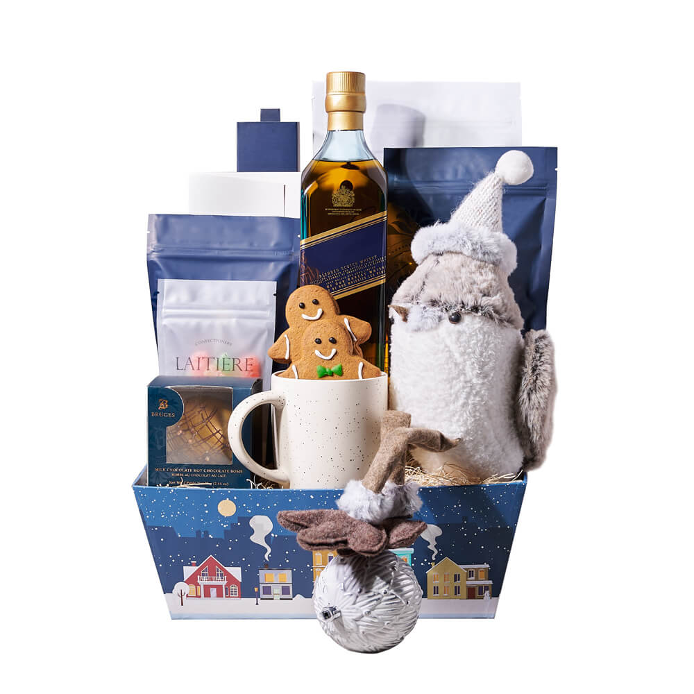 Festive Sparrow &amp; Liquor Christmas Gift, christmas gift, christmas, holiday gift, holiday, gourmet gift, gourmet, liquor gift, liquor, spirits gift, spirits