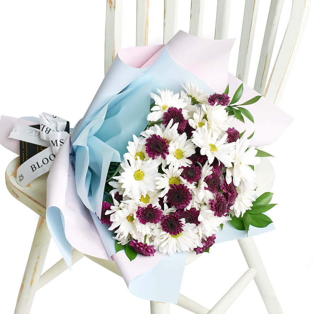 First Whisper of Spring Daisy Bouquet from Connecticut Blooms - Flower Gift - Connecticut Delivery.