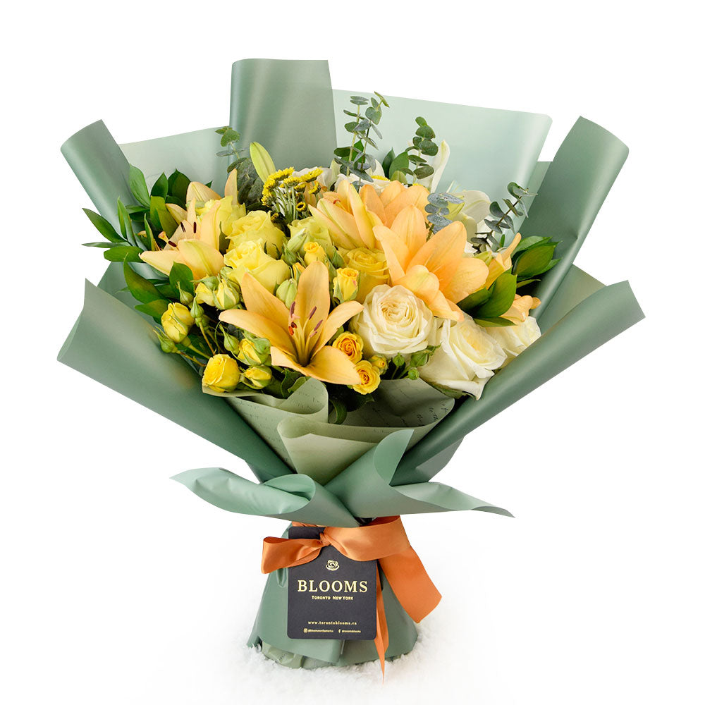 Floral Sunrise Mixed Bouquet - Flower Gift - Connecticut Delivery