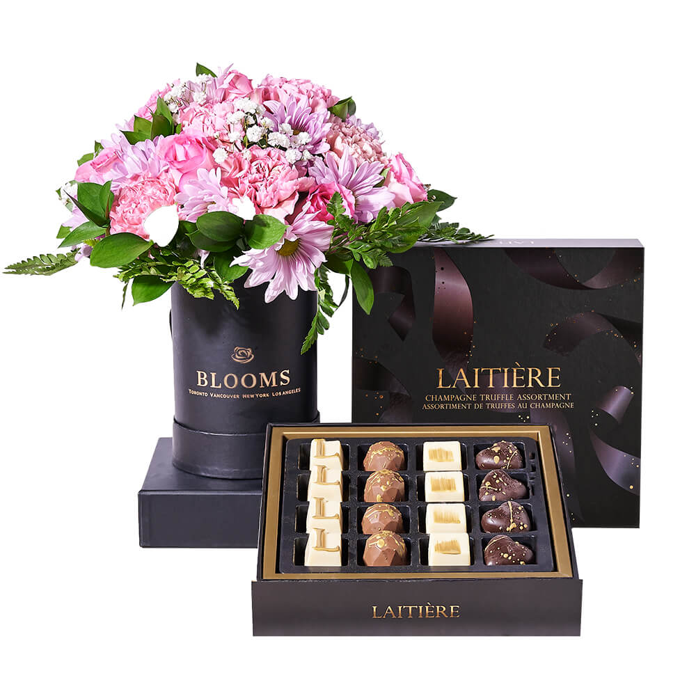 Graduation Arrangement &amp; Truffle Gift, graduation gift, graduation, gourmet gift, gourmet, chocolate gift, chocolate, truffle gift, truffle, new grad gift, new grad
