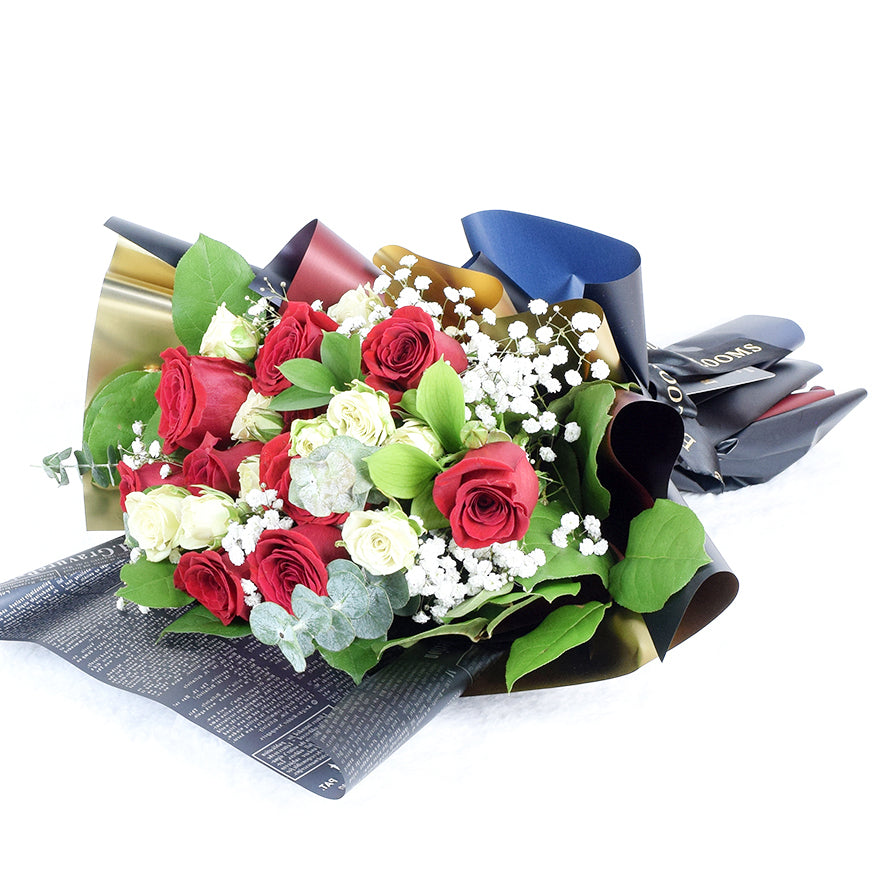 Harmony Mixed Rose Bouquet from Connecticut Blooms - Mixed Flower Gift - Connecticut Delivery.