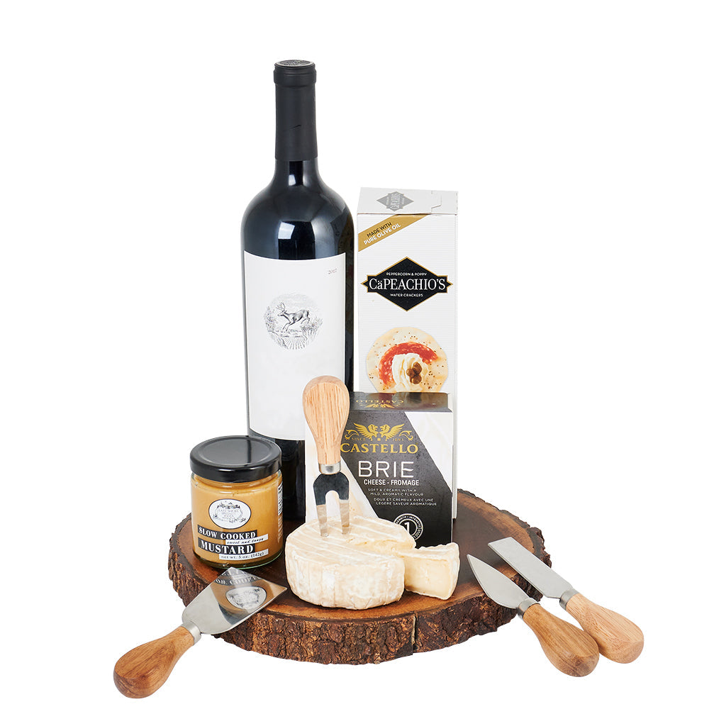 Rustic Live Edge Wine Gift – how the gift is presented