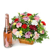 Luxe Delight Flowers Champagne Gift - Flower Gift Basket - Connecticut Delivery