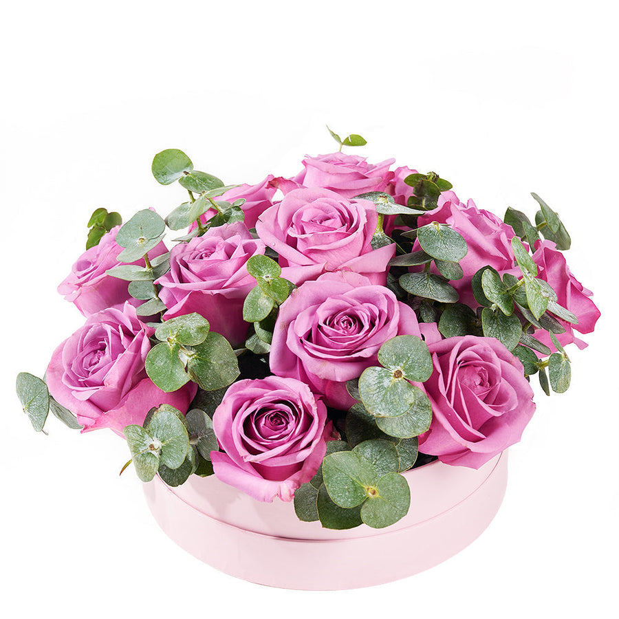 Luxe Passion Flower Box - Roses Hat Box Gift Set - Connecticut Delivery