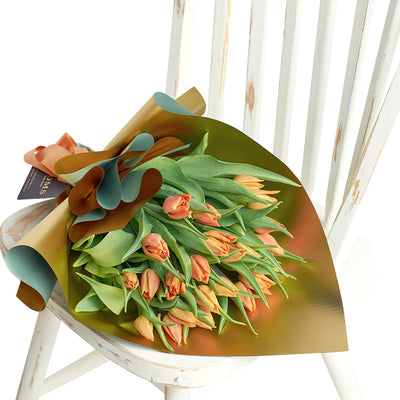 Midsummer Night Tulip Bouquet from Connecticut Blooms - Flower Gift - Connecticut Delivery.