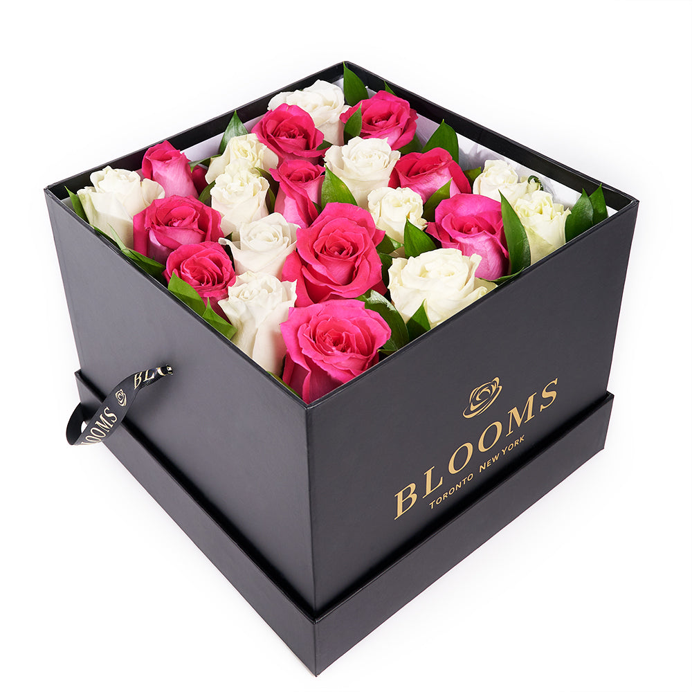 Mother’s Day Red &amp; White Rose Box Gift – Mother’s Day Gifts – Connecticut delivery