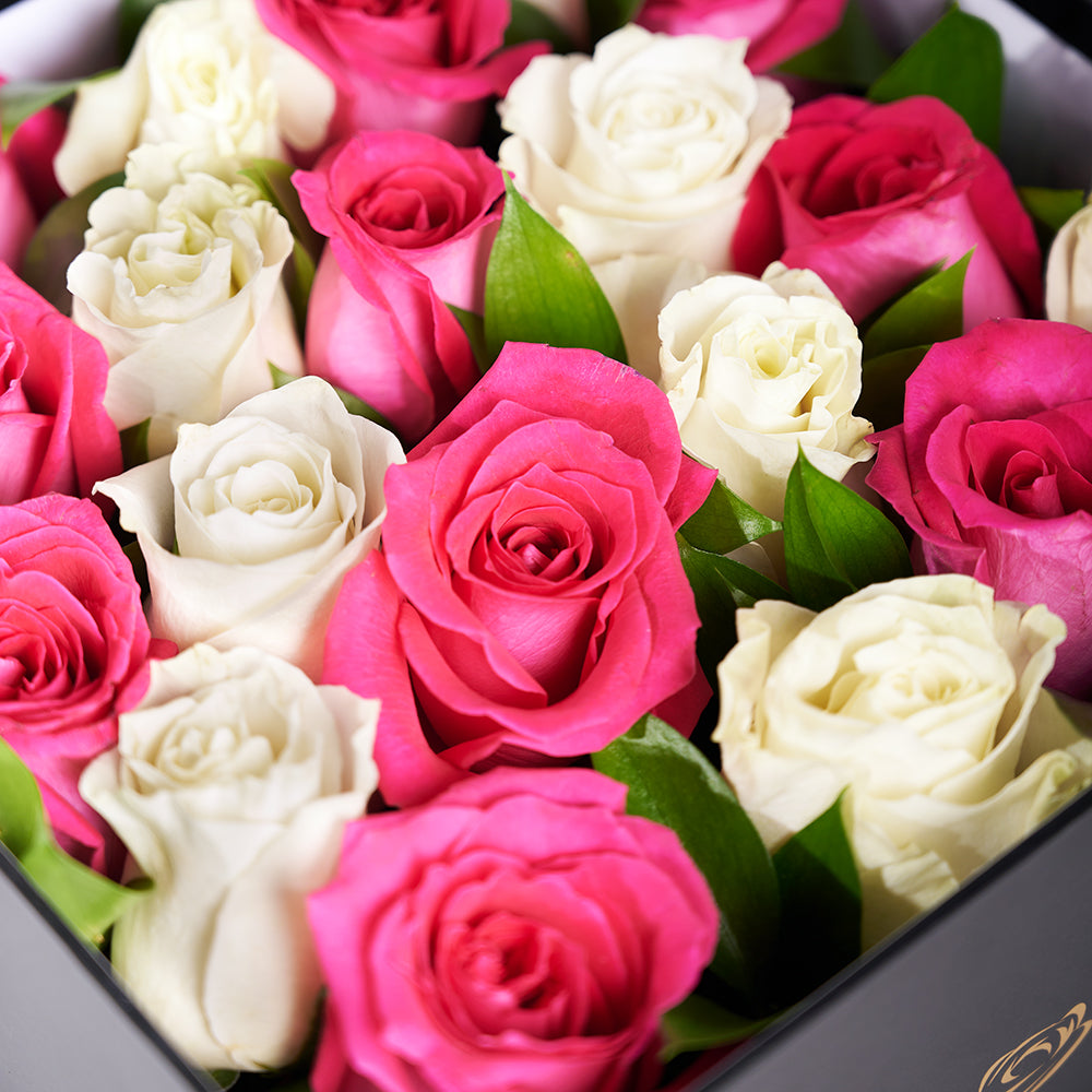 Mother’s Day Red & White Rose Box Gift – Mother’s Day Gifts – Connecticut delivery